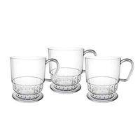 Party Essentials N81099-4 Deluxe Hard Plastic 8-Ounce Coffee Cups, 40-Count, Clear