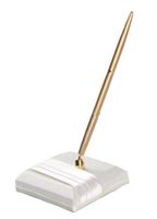 Beverly Clark Wedding Collection, Audrey Pen and Holder Set, White