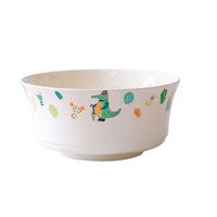 Bowl Bowls Dishware The bowl is made of a bone china material with a cute small crocodile pattern and a 10 cm diameter bone china bowl. It can be used for fruit salad and soup. for kitchen restau Hous