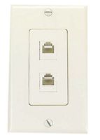 Leviton 41666-CI 2-Port Insert, Color Ivory