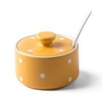 Home big wrist Bowl Spice jar Salad Bowl Soup Bowl Dessert Bowl Ceramic Bowl Perfect Gift Decorative hotel retro soup bowl (Color : Yellow, Size : 98CM/33INCH)