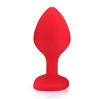 BATEER Heart-Shape Silicone Amal Plug Adult Massage Toy for Women, Beginners