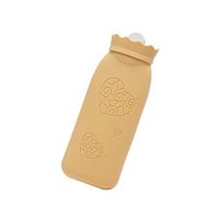 Hxibod Water Injection Hot Water Bottle Knit Cloth Set Portable Mini Warm Palace Hand Warmers Student Silicone Warm Water Bag,D