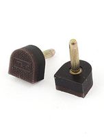 uxcell Lady Shoes Repair High Heel Tips Lift Stiletto Dowel 11mmx11mm Pair