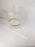 World Centric's Compostable Corn PLA Cold Cup Combo: 12 Ounce PLA Cups, PLA Lids, and Wrapped PLA Straws (100 SETS: 300 UNITS)