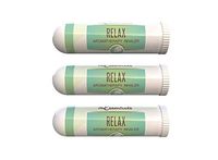mEssentials 3 Pack of Relax Aromatherapy Nasal Inhalers Made with 100% natural, therapeutic grade essential oils to help keep you relaxed