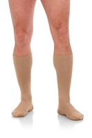 Jomi Compression Men's Socks Collection, 15-20mmHg Microfiber 102 (Large, Khaki)