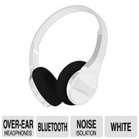 Hype Slim Over-Ear Bluetooth Headphones--White