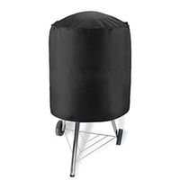 Round Grill protection Cover,Waterproof Kettle Style Barbecue Grill Cover Outdoor Round Grill Cover with Drawstring (Size : 30.3inx22.8in)