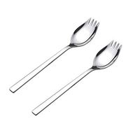 Spork,Healthy & Eco-Friendly Spoon, Fork, Stainless Steel Sporks for Everyday Household Use and Outdoor Camping, Multifunctional Spork for Adults, Children, Senior Citizens and the Disabled, 2-Pack