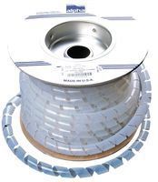 ALPHA WIRE SW11 WH008 SPIRAL WRAP, PE, WHITE, 0.25IN OD, 25FT