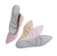 Ewanda store 2 Pairs 4D High Heel Sponge Insole,Breathable Insole for Massaging,Relief Pain Insoles Foot Care Pad Shoe Cushions for Women(Grey)