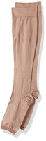 Dr. Scholl's Unisex-Adult's Plus 1 Pack Open Toe Surgical Microfiber Firm Socks, beige, Shoe Size: 12.5-15