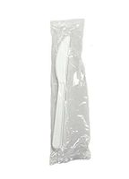 BioGreenChoice Compostable Knife 6in | Plastic Wrapped Knives | Compostable Knife for Wedding, Catering & Parties | Pack of 1000 (6 inches)