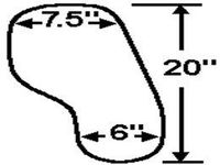 Economy Granite Flip Half Tray Adult Right - Model 552815