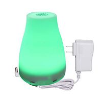 OXOXO 100ml Essential Oil Diffuser, 7 Colors LED Lights Changing Waterless Auto Shut-Off Aroma Diffuser for Bedroom Office