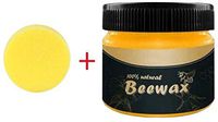 Wood Seasoning Beeswax Complete Solution Furniture Care Beeswax Home Cleaning Cleaner and Protector Wax. Renew Cutting Boards, Woods, Bamboo, Wooden Surfaces - (1 Pcs)