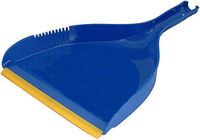 restar Heavy Duty Blue Plastic, Easy Grip Clip On Dust Pan with Rubber Edge, Detailed Sweeping Debris, Fits Standard Brooms Home & Commercial Dusting & Cleaning Tool