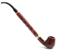 Tobacco Smoke Pipe - Bent Albert-Churchwarden No 15 Pear Wood Root - Hand Made