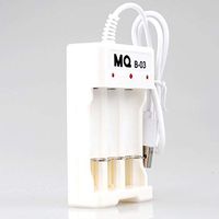 MeterMall Protable 3 Slots USB DC 5V 1-2A for Ni-MH Ni-Cd AA AAA Rechargeable Battery