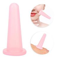 Qkiss Silicone Vacuum Suction Cups for Face & Body, Anti Aging & Anti Cellulite Massage Cups Vaccum Facial Massager Cupping Cup Face Body Care Therapy Treatment(Pink)