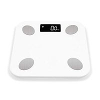 KONGZIR Weighing Scale Bathroom Scales, Body Fat Scale, Floor Scientific Smart Electronic LED Digital, Weight Balance Max 180kg, White