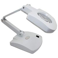 Loupe Desktop Illumination Magnifier with LED Light 3X 8X HD Lens for Book Reading Jewelry Appraisal Watch DIY Crafts Engraving and Repair 85mm ABS Magnifier