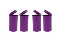 19 DRAM POP TOP BOTTLES QTY CASE SIZE COUNT Squeeze top Rx Pill Bottles Prescription Crafts Coins Storage Medicine 420 Containers MADE IN USA (10 PCS, PURPLE - Solid (Opaque)