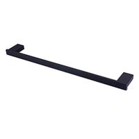 LANC Contemporary Towel Bar SUS304 Stainless Steel Bathroom Storage Hanger Towel Rail Holder Wall Mount, Black Finish, A8904BK