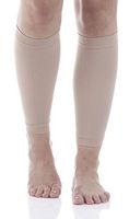 Absolute Support Unisex Calf Compression Sleeves, 20-30mmHg (Medium, Beige)