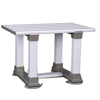 Bathtub Bath Stool Shower Chair Bath Chair Tub Use Bathroom Stool Square (Color : White, Size : M)