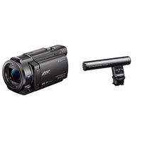 Sony 4K HD Video Recording FDRAX33 Handycam Camcorder with ECMGZ1M Gun / Zoom Microphone (Black)