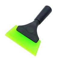 GUGUGI Rubber Squeegee Shower Squeegee Windshield Ice Scraper Miracle Scraper with Non-Slip Handle for Vinyl Wrapping, Window Tinting, Windshield Washing, Bathroom Door Cleaning(1 Pack, Green)