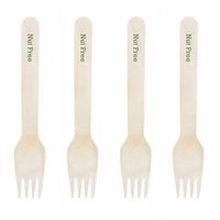 Dress My Cupcake Natural Wood Candy 100-Pack Buffet Forks DIY Kit, Nut Free, Leaf Green
