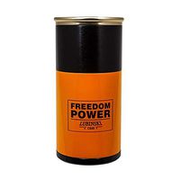 LUBINSKI Aluminium Alloy Cigar Jar Tube Humidor W/Humidifier Hygrometer Cigar Moisturizing Case, Packed by Nice Gift Box (Black) (Yellow)