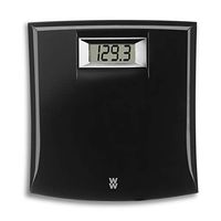 WW Scales by Conair Digital Precision Bathroom Scale, 330 lb. capacity, Black