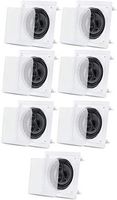 Acoustic Audio CS-I63S in Wall/Ceiling 6.5" Home Theater 3 Way 7 Speaker Set 2100 Watt CS-I63S-7S