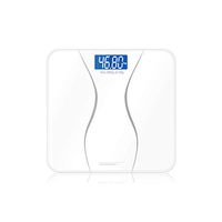 Bathroom Floor Body Scale Glass Smart Household Electronic Digital Weight Balance Bariatric Display 180KG/50G,White