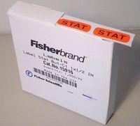 Labels, Red 'STAT' 1''x1/2'' (1000/pk)