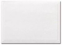 Triple Embossed White Note Cards and Envelopes - 50/Pack