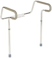 Sammons Preston Toilet Safety Frame, Toilet Handles for Elderly, Adjustable Commode Rails for Fall Prevention, Limited Mobility, Disabled, Injury, Surgery Recovery, 300 lbs Weight Capacity