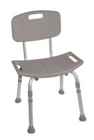 Lumex Bath Seat With Back Standard  Gray