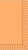 Medfare Peach 2-ply Dinner Napkins - 1,000 Per Box
