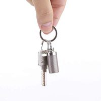 ink2055 Portable Waterproof Mini Pill Case Box Bottle Outdoor Travel Emergency Gear Handbag Bag Purse Pendant - Silver