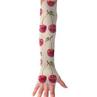 QG ZZX Fresh Yummy Cherry Unisex Compression Arm Sleeves UV Protection Performance Arm Sleeve - for Outdoor Sports Baseball,Basketball,Football (1 Pair)
