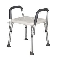 Bathroom Bath Chair Non-Slip Multi-Function Shower Chair Height Adjustable (Color : White)
