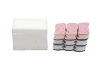 LTWHOME Dual Sided Multi-Use Scrunge Scrub Cleaning Sponge with Melamine Foam Sponge (Pack of 35pcs)