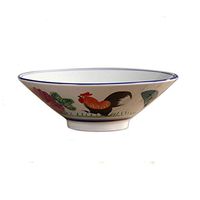 Bowl Bowl Rice Bowl Cock Bowl Rice Bowl Noodle Bowl Soup Bowl Big Bowl Creative Horn Bowl Ramen Bowl Ceramic Tableware Hand-painted Ceramic Bowl Retro Hotel tableware home noodles boiled fish soup bow