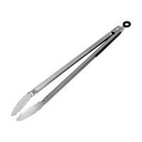 Frog Fun Gift.Ideas | Tongs 9/12/ 14/16 inch Stainless Steel Grilling BBQ Kitchen Clip Lock Tong New (SilverD)