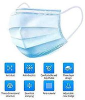 DIANXUN Disposable Earloop Face Mask Filters Bacteria Breathable Beauty Medical 3 PLY (50PCS)